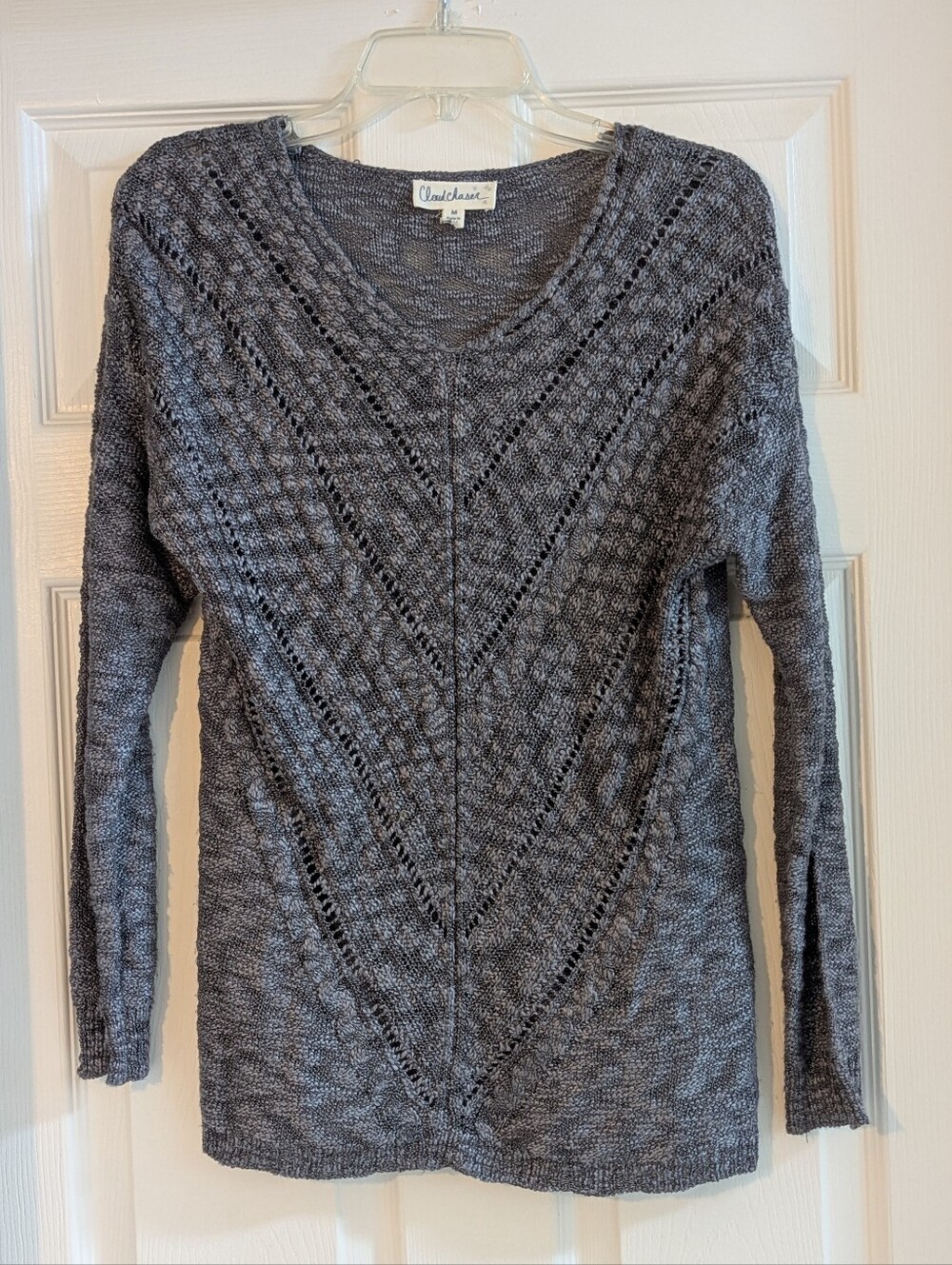 Cloud Chaser Perriwinkle V-Neck Knit Sweater